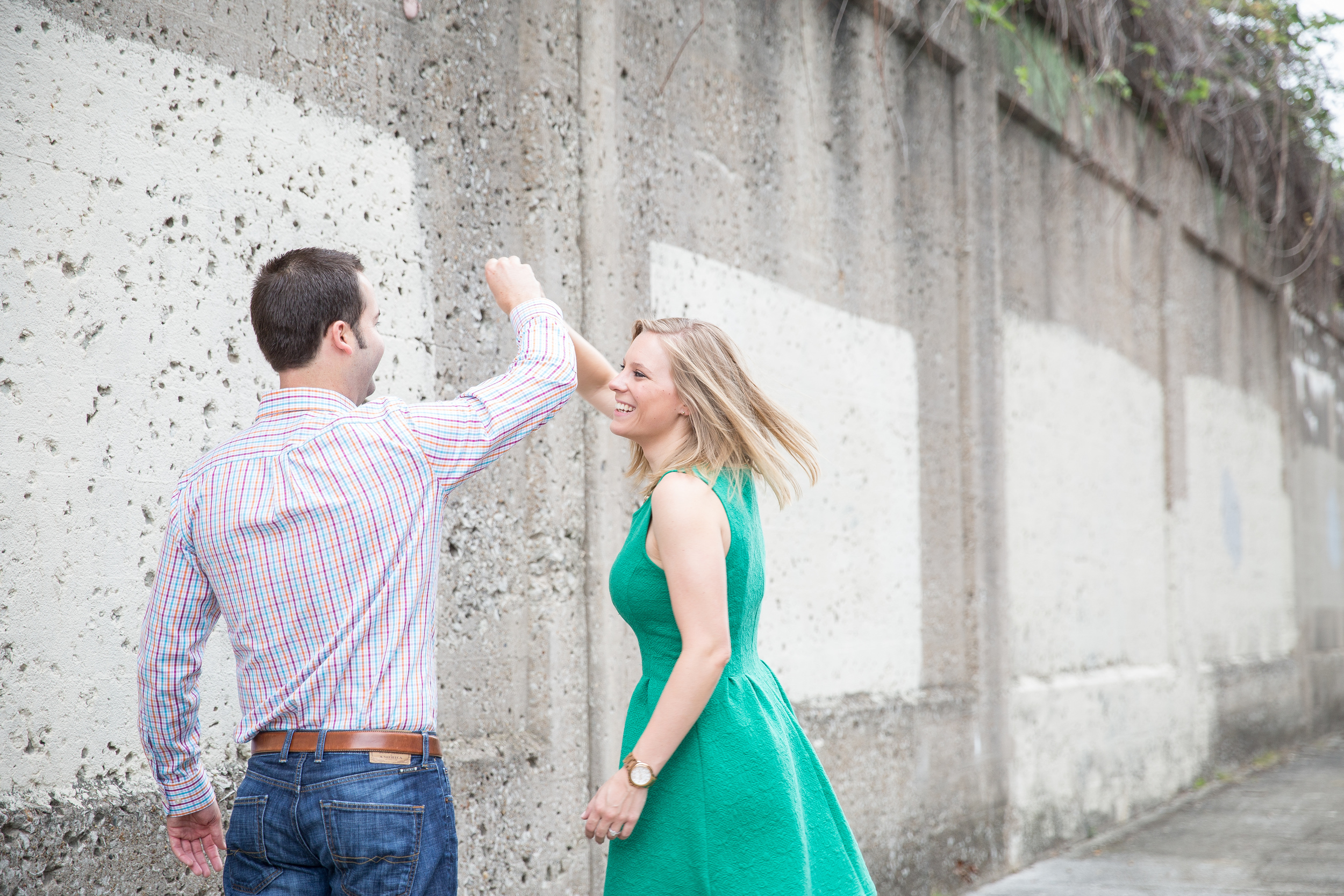 downtown memphis engagement session