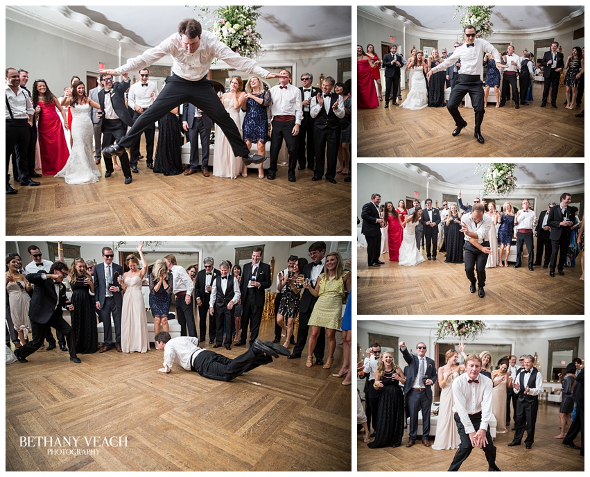 wedding reception at Memphis Country Club