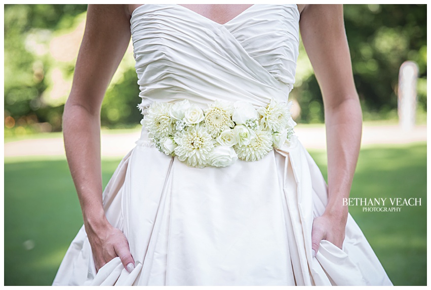 wedding floral belt