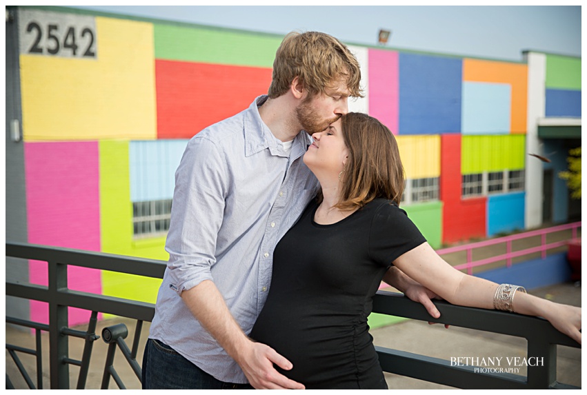 colorful maternity pictures