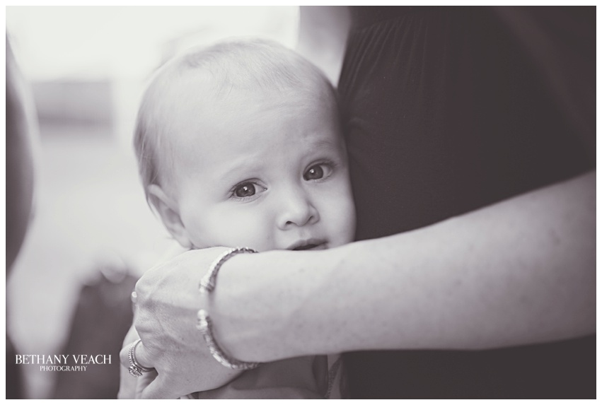 mommy holds baby