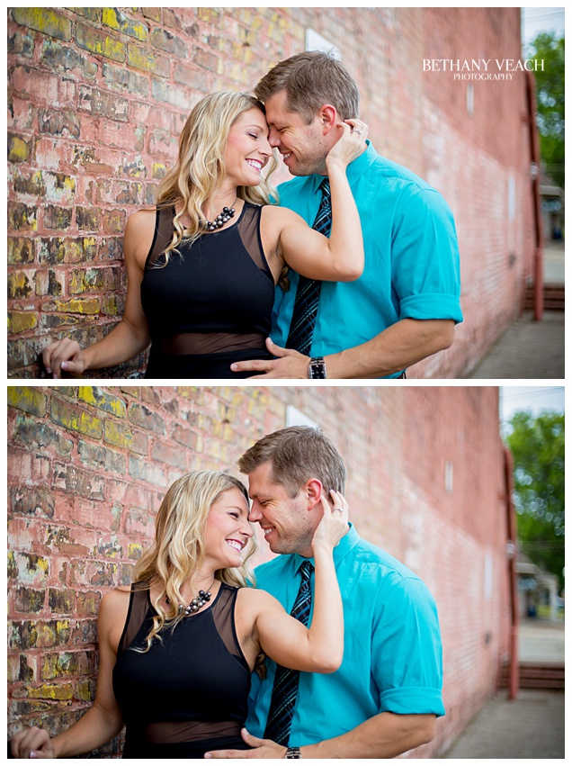 downtown collierville engagement session