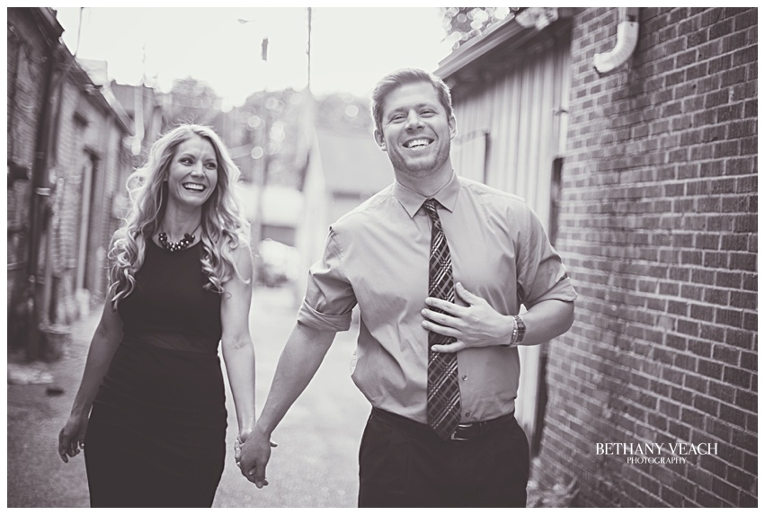 downtown collierville engagement session