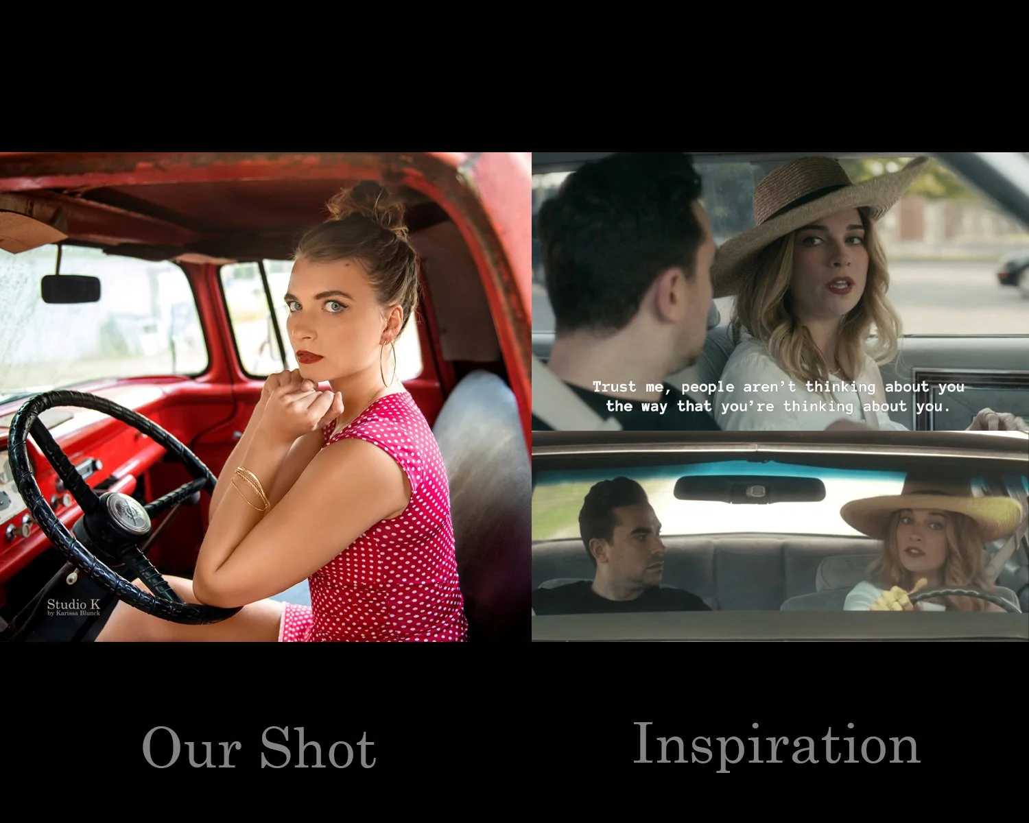 "Trust me, people aren't thinking about you the way that you're thinking about you." - Alexis Rose.

📷✨ Here are our inspired shots side by side with the original! Each photo tells a unique story&mdash;some closely replicate the inspiratio