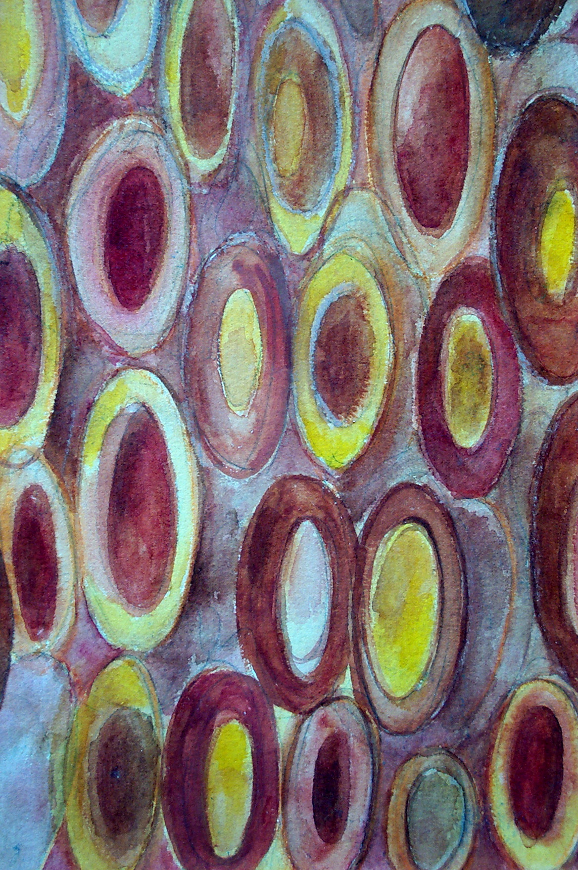 “The Mystics Are Coming” watercolor on paper 18"x24"