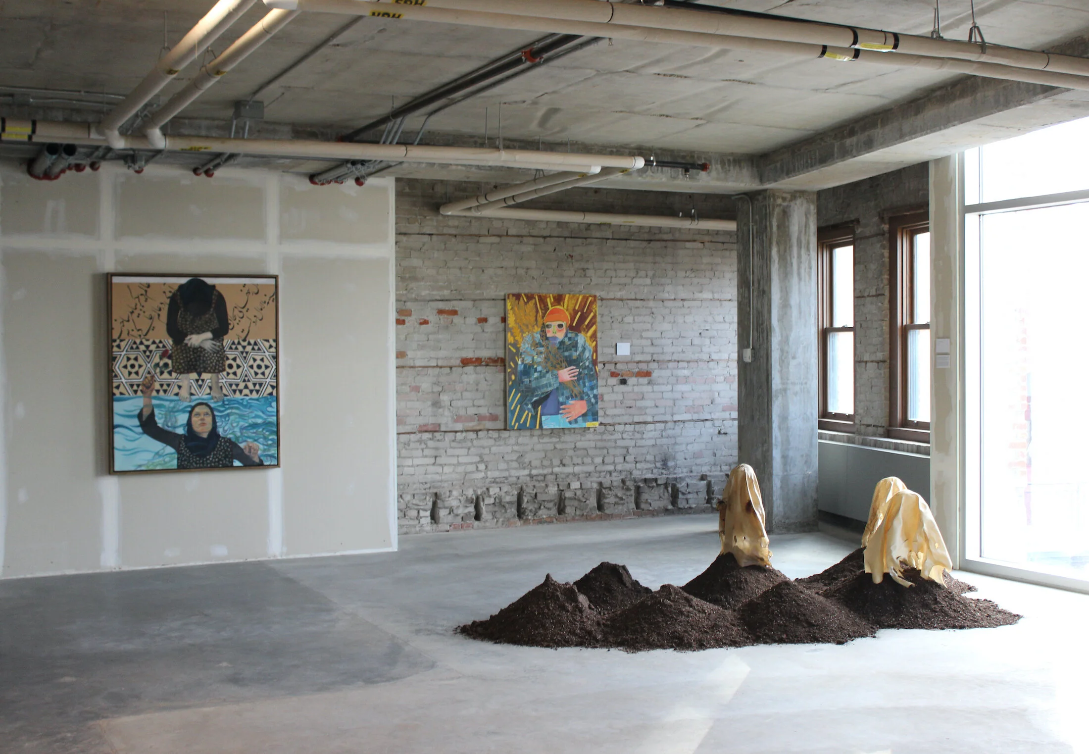  Installation view of The Gleaner (Sheafs) 