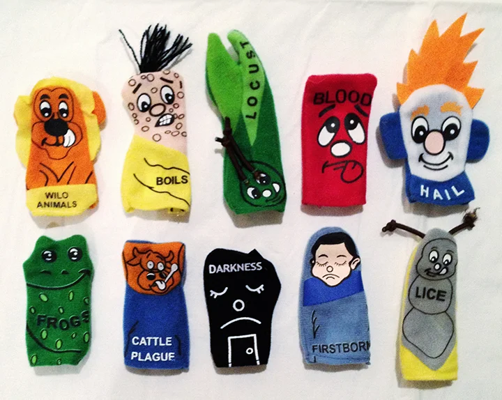"The Ten Plagues of Egypt" Finger Puppets