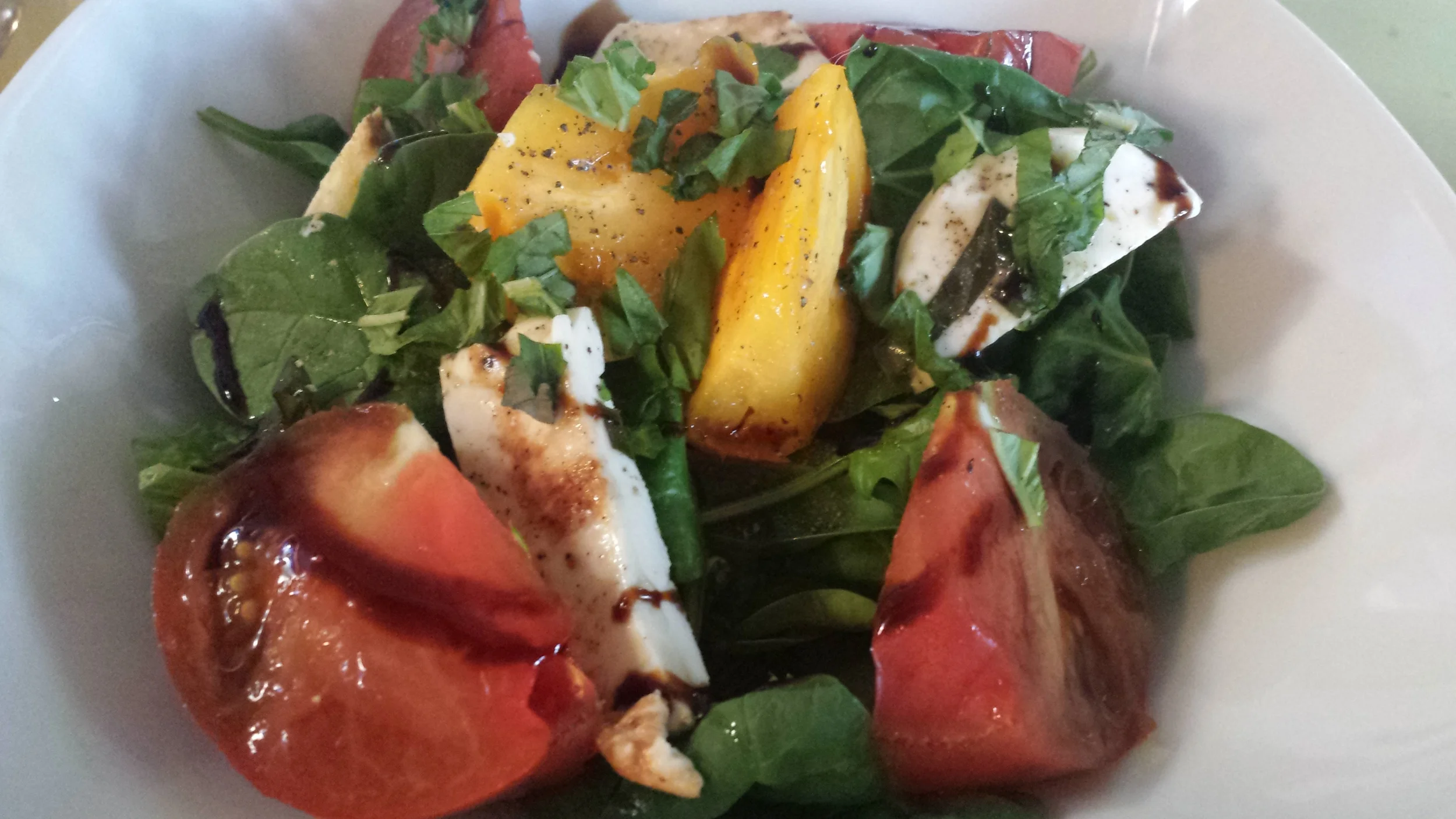 Spinach and Heirloom Tomato Salad created by_Shannon Nicole