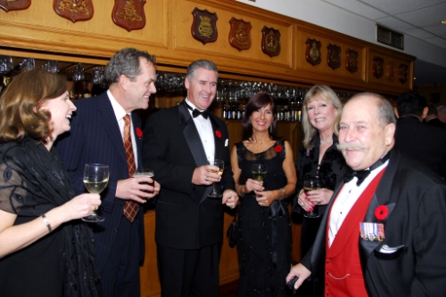  My husband, Ken, and I honoring veterans at a Remembrance Day dinner.