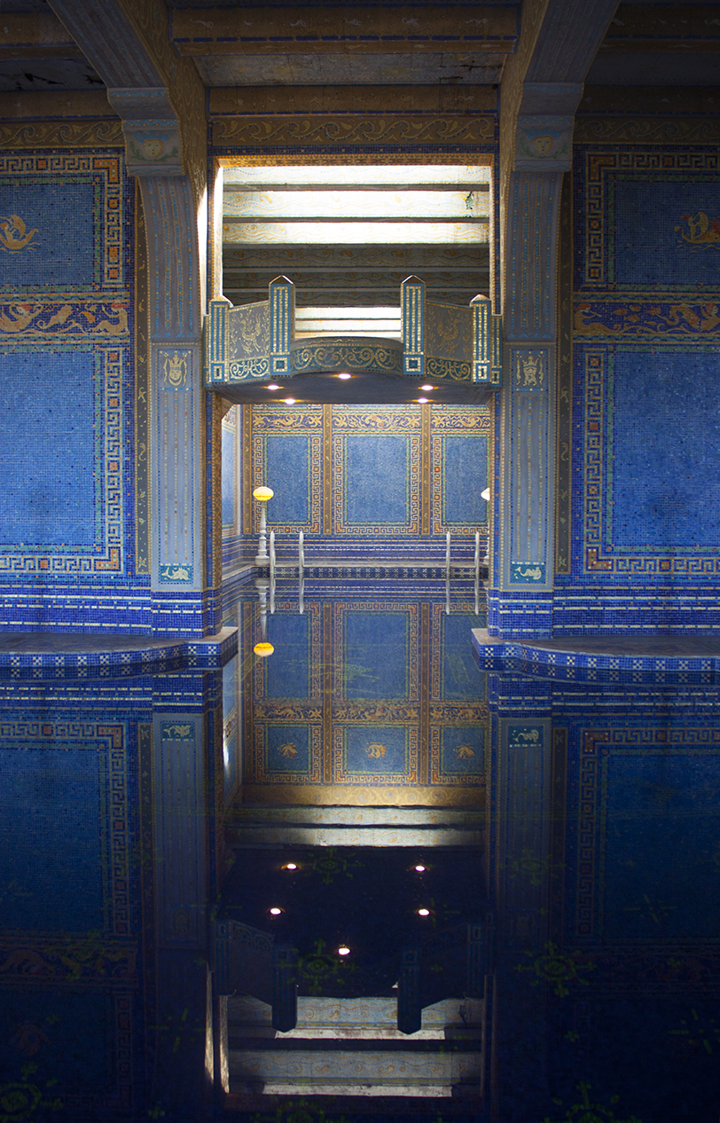  A pool at the Hurst Castle, San Simeon, California 