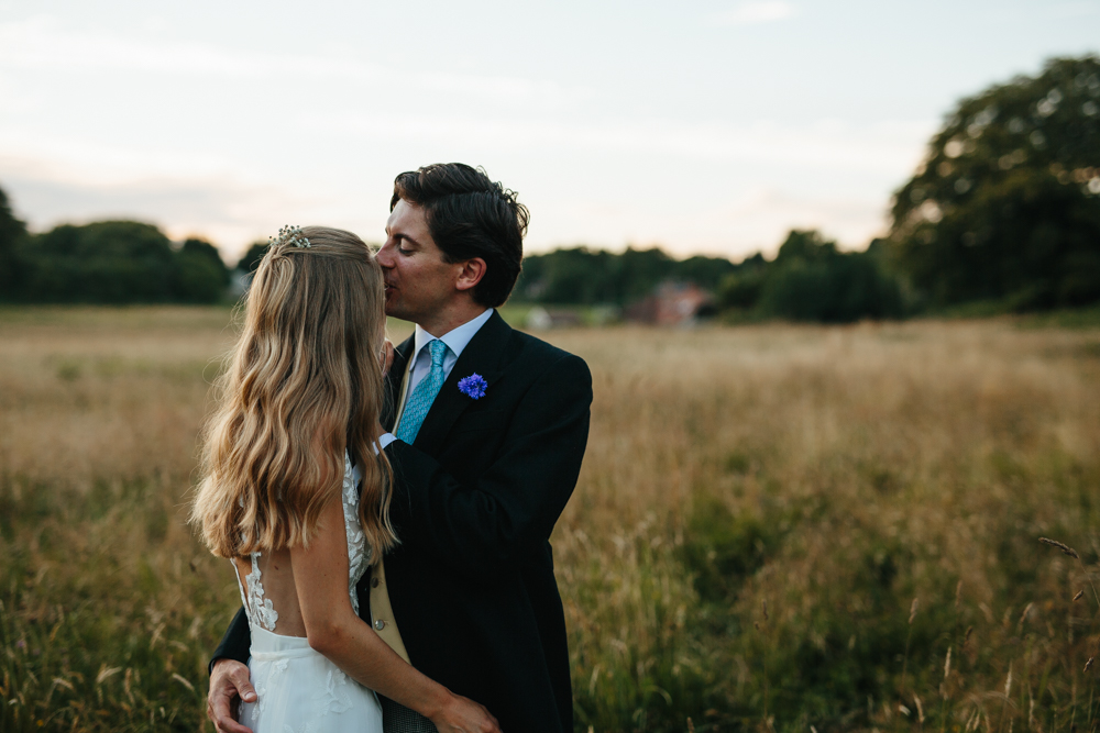 sunset wedding portraits