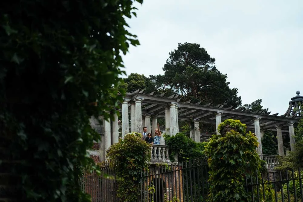 pergola hill and garden wedding