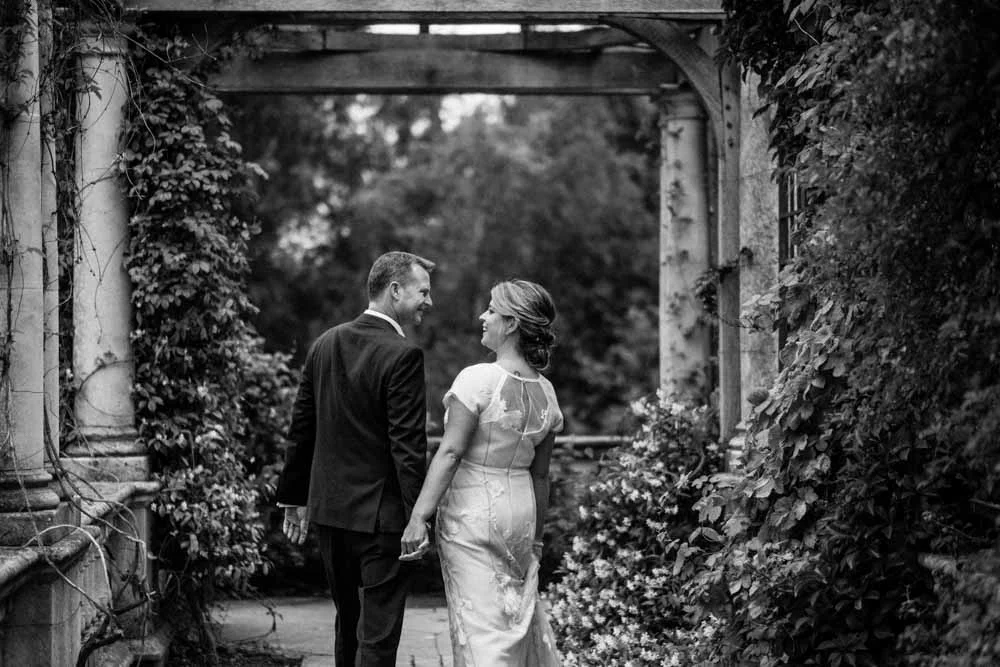 pergola hill and garden wedding