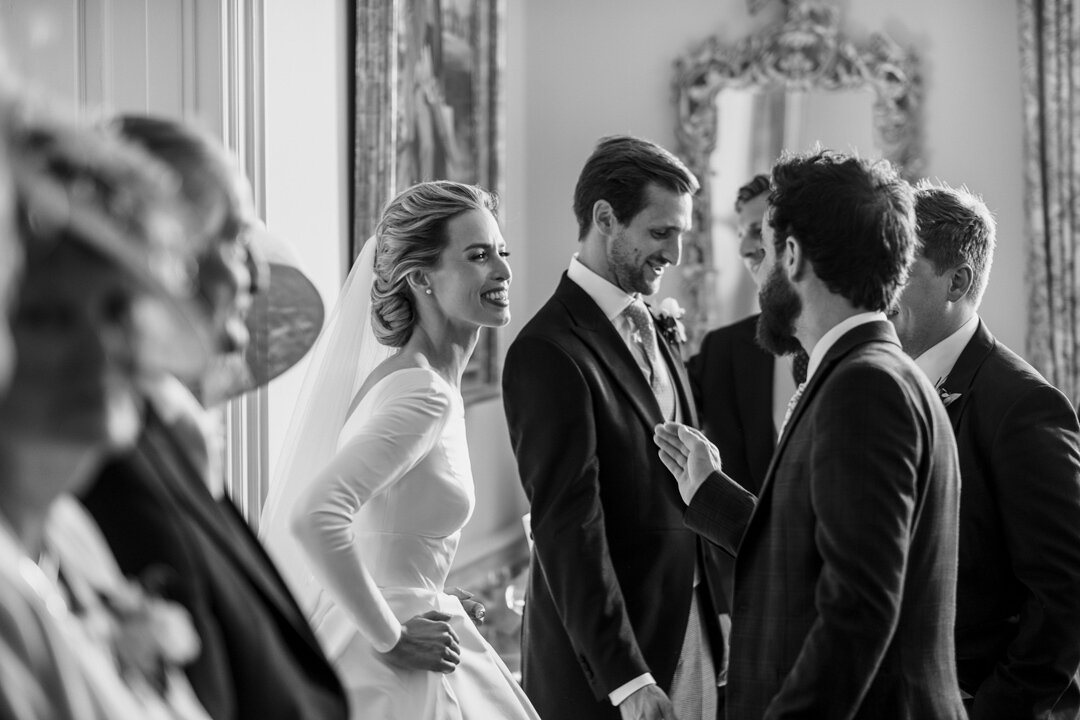 A rare wedding line up but makes for some touching hellos if you haven't had a chance to say hi to all of your guests before they get lost to the champagne⁠
.⁠
.⁠
.⁠
Film @ashvideography ⁠
Venue @cowdrayestate @weddingsatcowdray⁠
Dress @jesuspeirooff