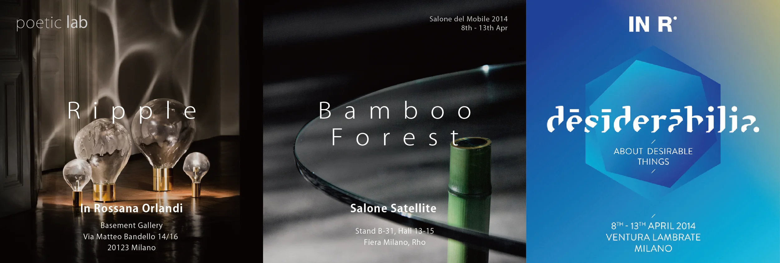 Poetic Lab in Salone de Mobile 2014