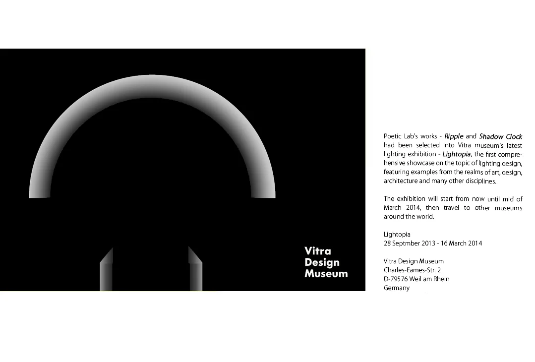 Rippe & Shadow Clock in Vitra Design Museum