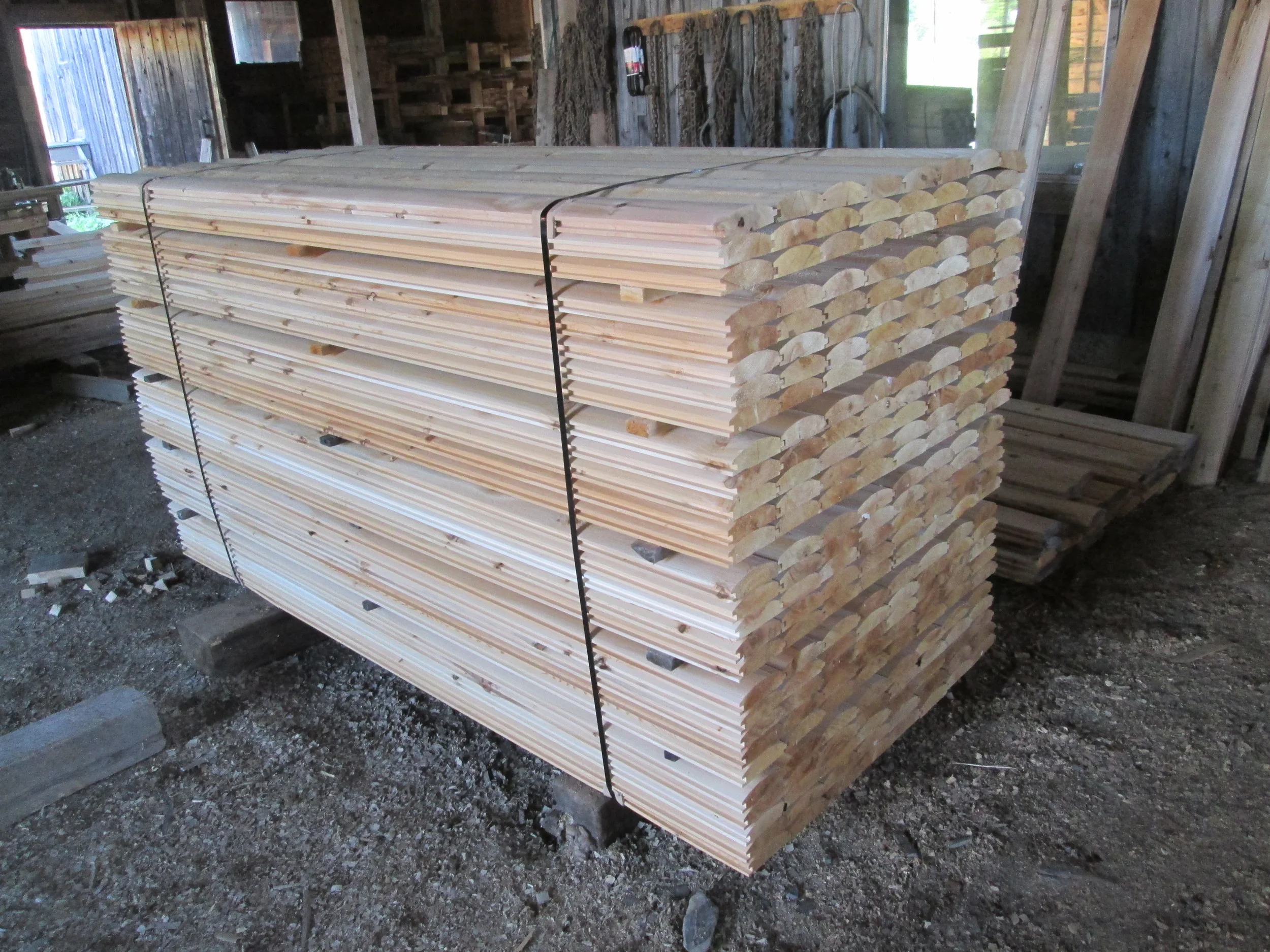 2x6 Cedar Log Siding