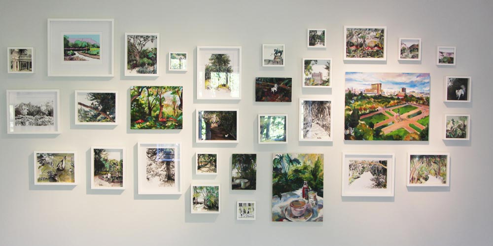 The complete collection hung at the Irma Stern Museum