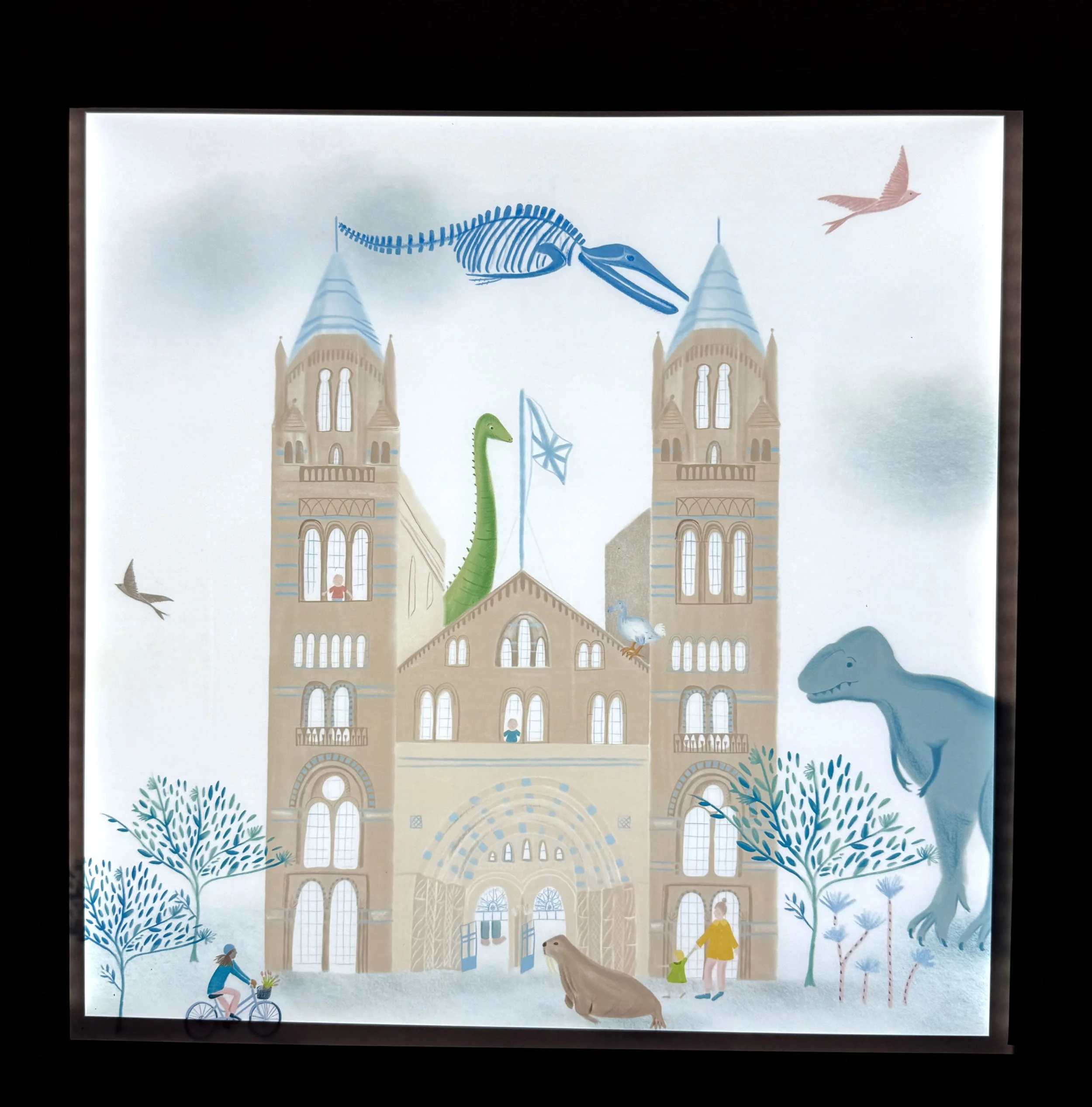 Natural History Museum Illuminated storytelling ceiling tile for St Mary