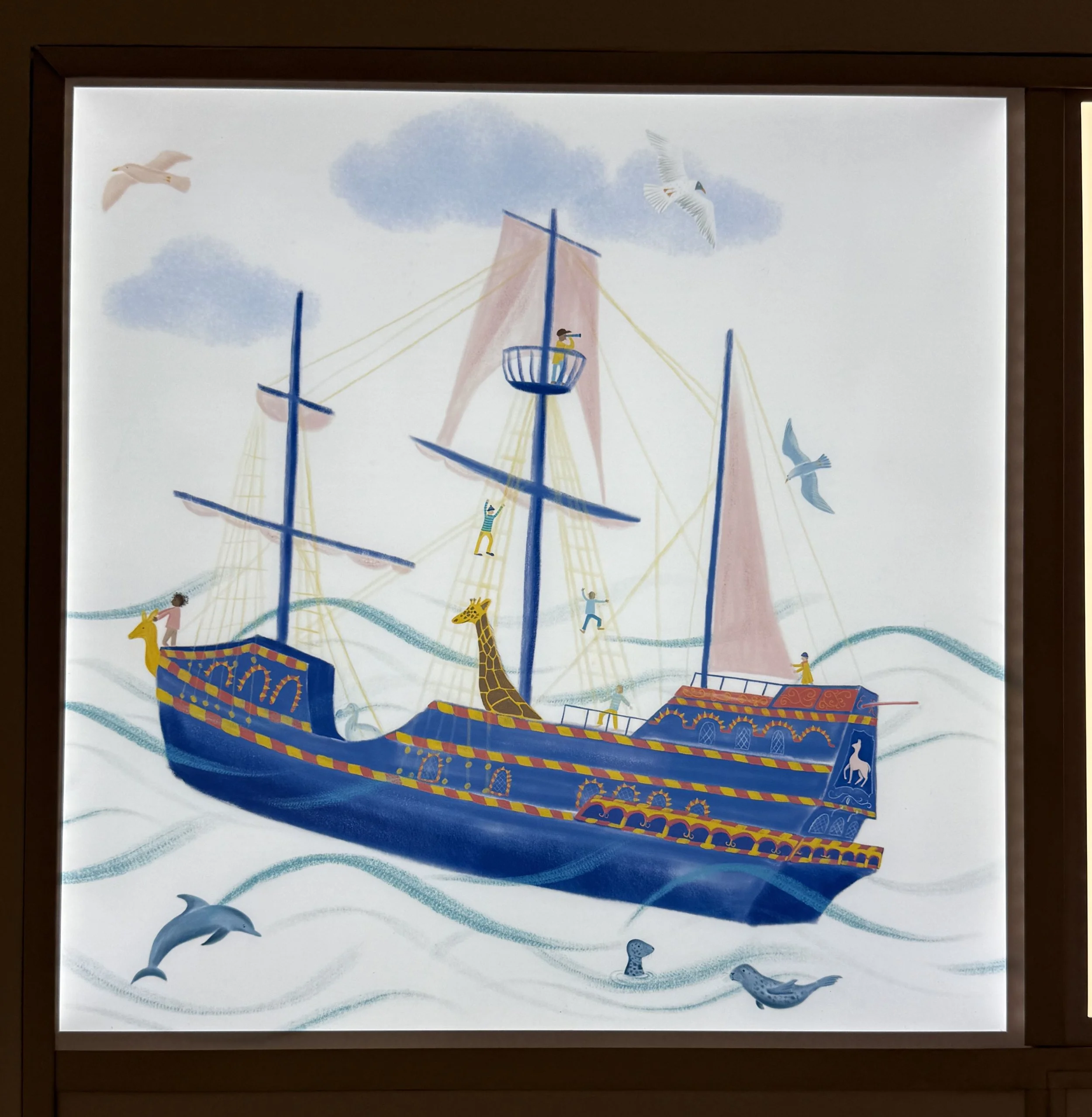 The Cutty Sark, an illuminated children