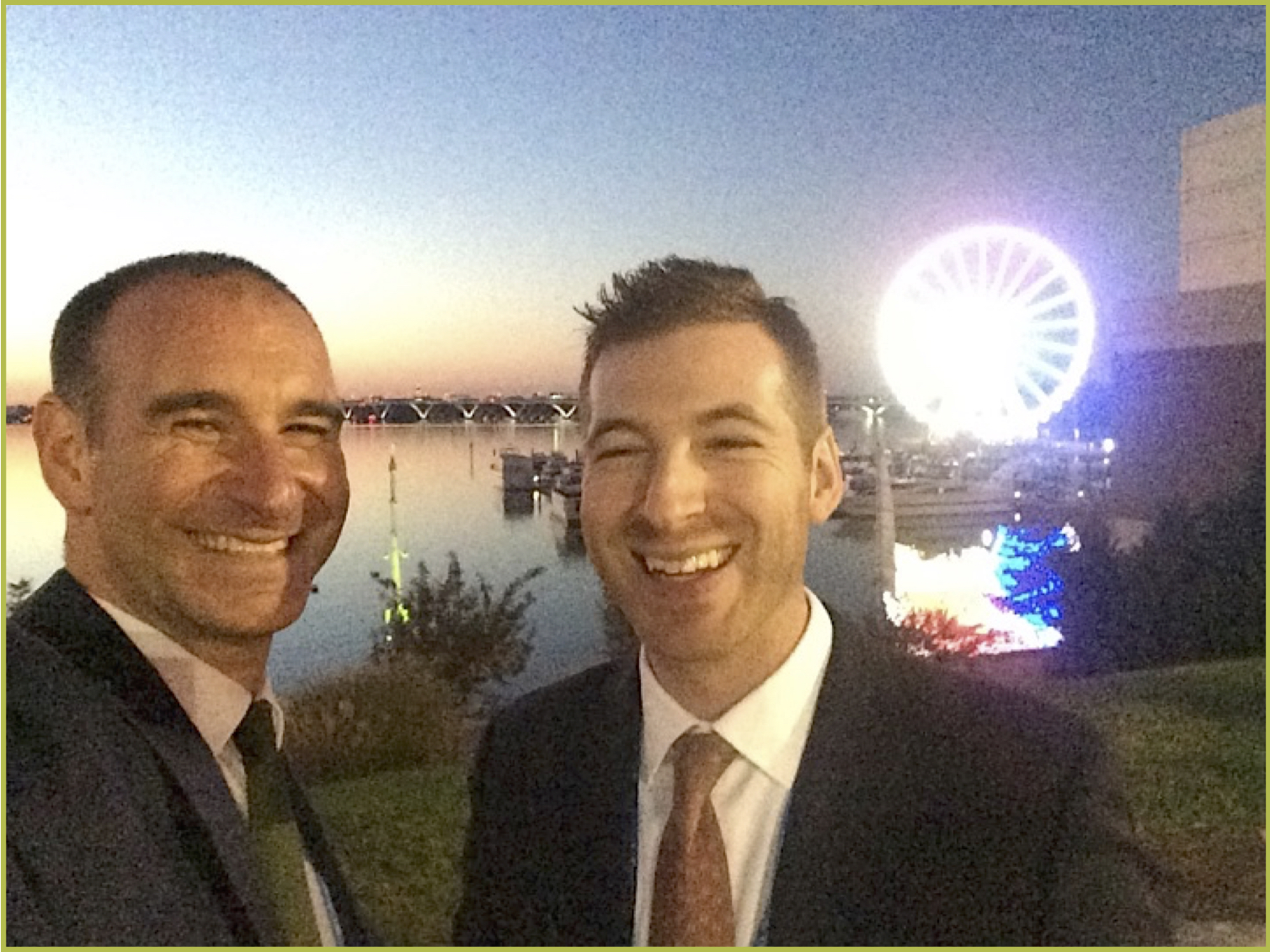 JCC Krakow Executive Director Jonathan Ornstein & Justin Kadis at the JFNA General Assembly in Washington, DC