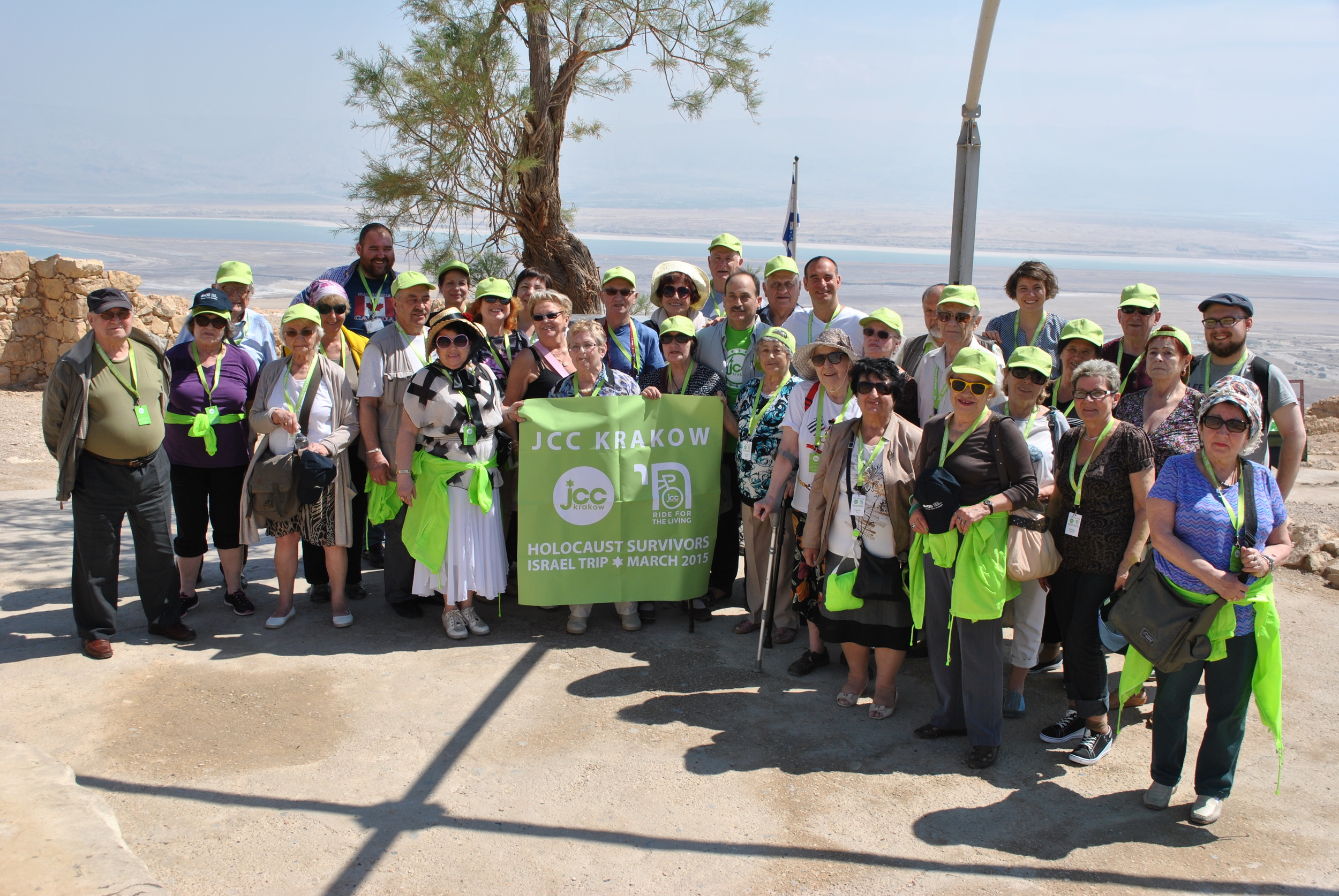 Our group at the Masada joined by Laurence Weinbaum of the World Jewish Congress.