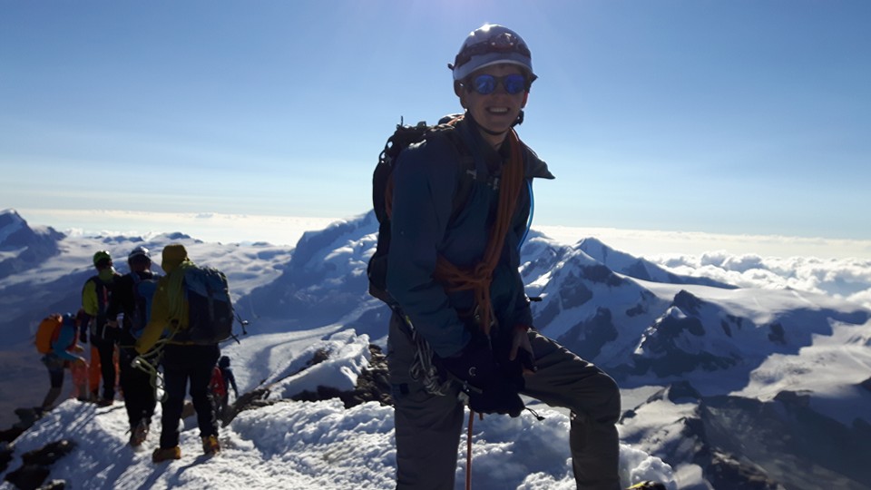 On the summit of the Matterhorn