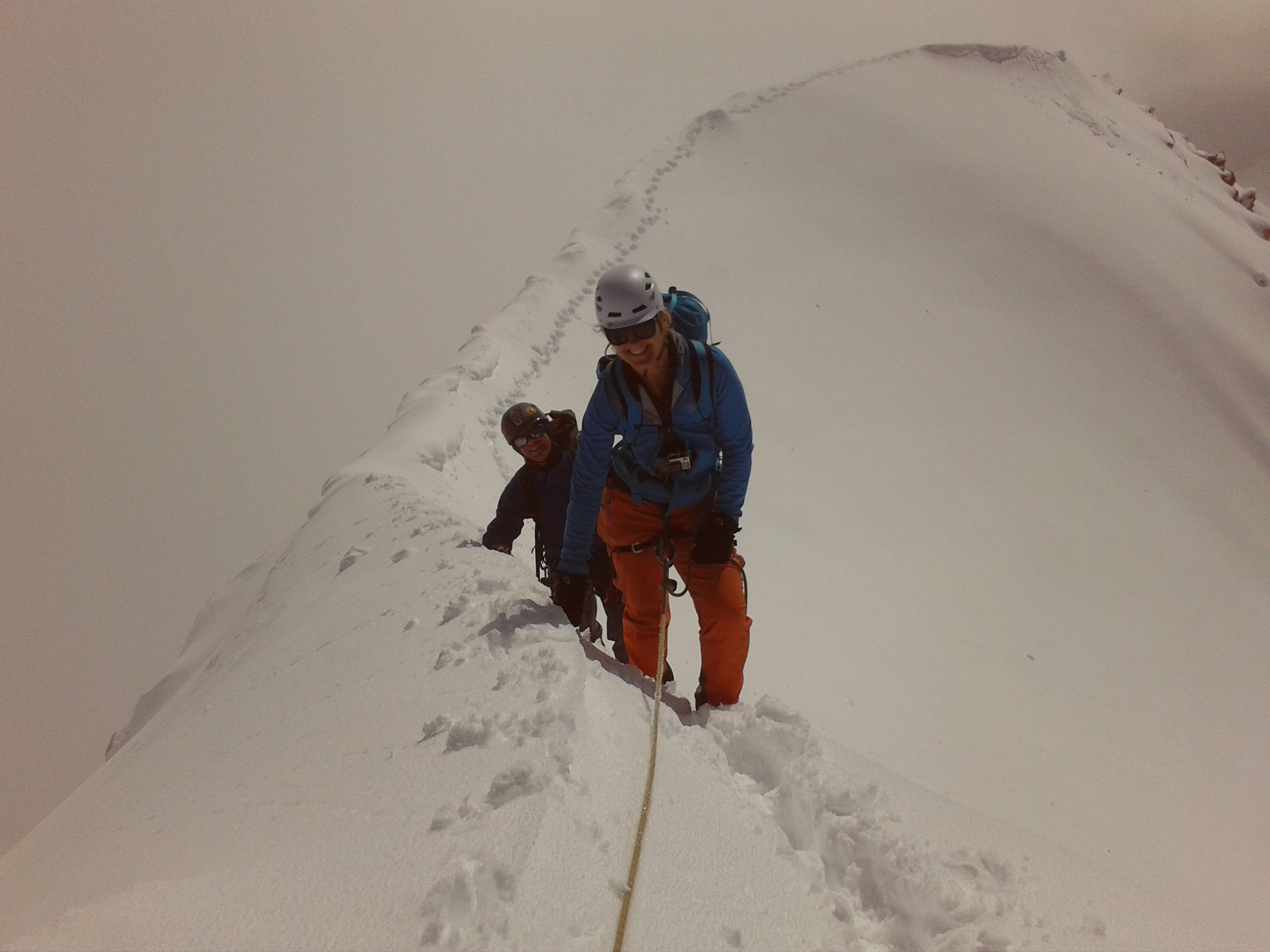 Short roping clients in the alps