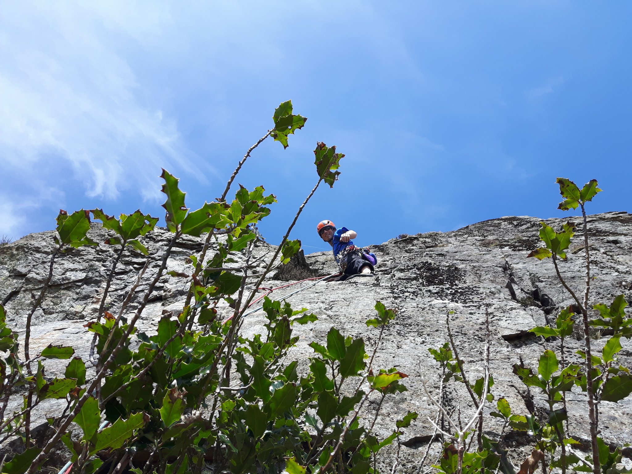 Chris Moore on the second pitch of Capella