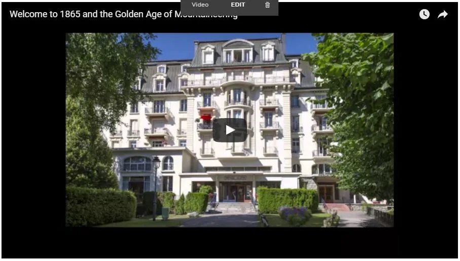 Welcome to 1865 and the Golden Age of Mountaineering