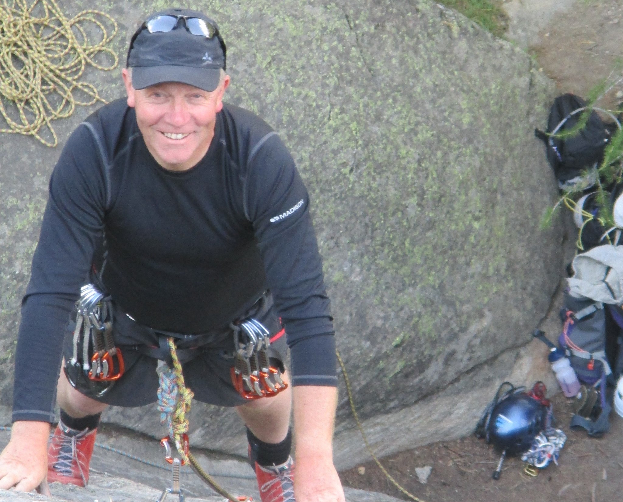 Rock climbing in the Swiss Alps, 2013