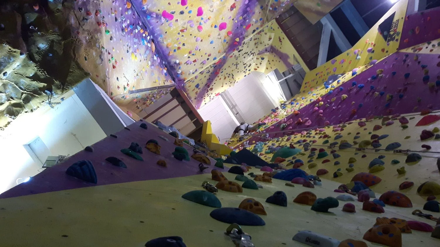 An indoor climbing wall - Chris Ensoll Mountain Guide