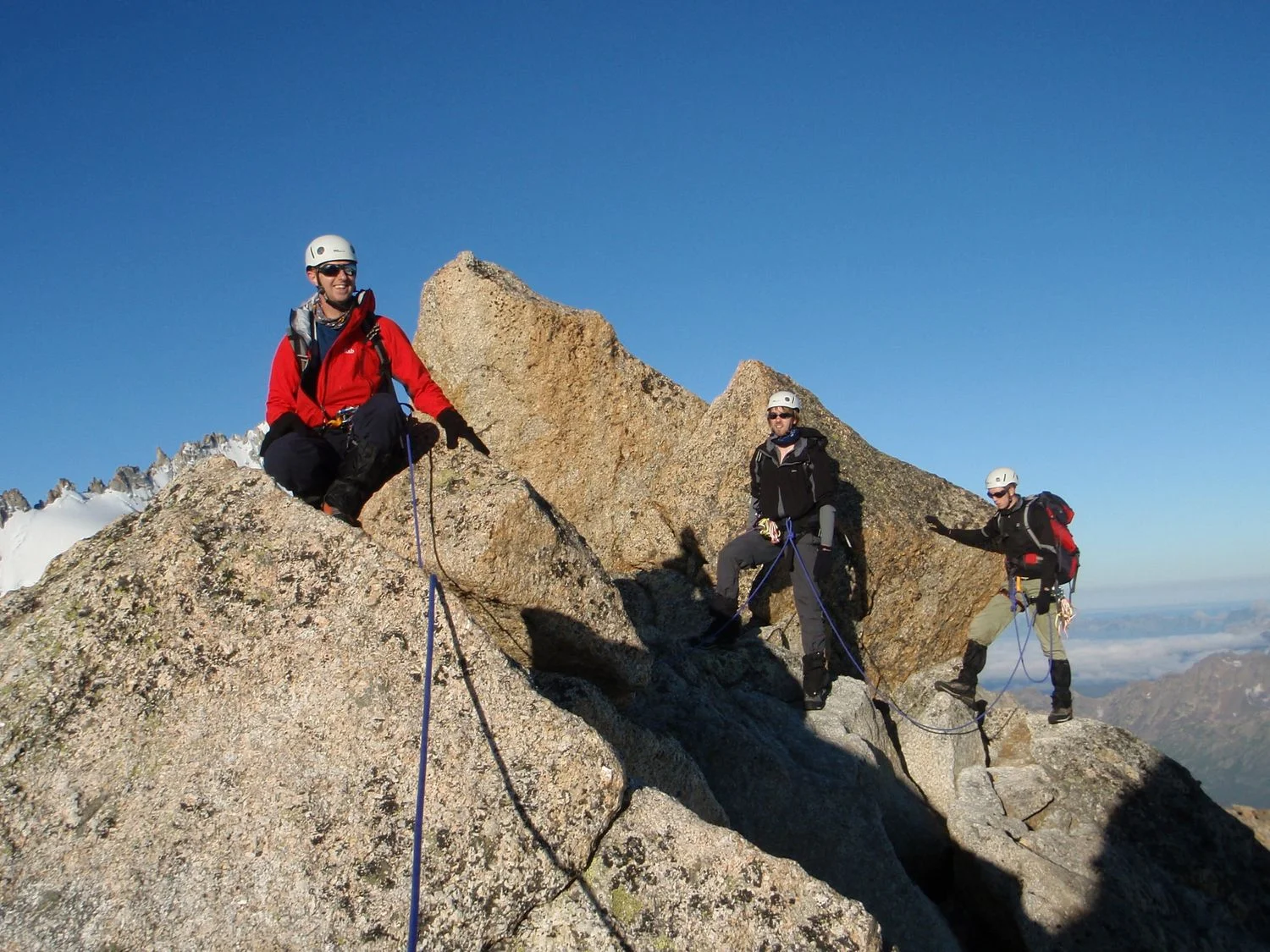 Near the summit of the aiguille du tour