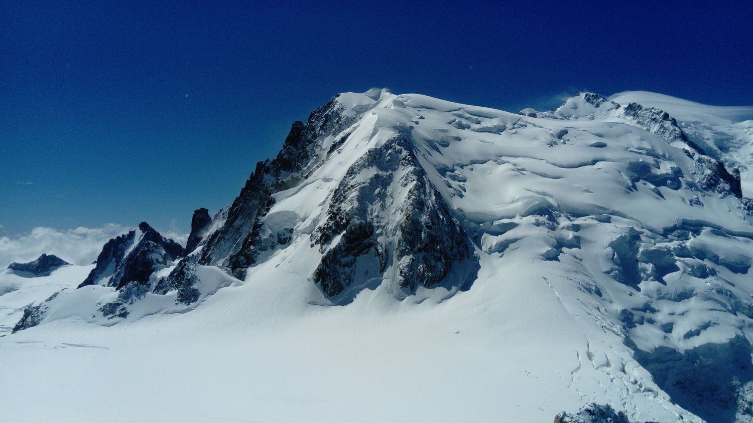  Mont Blanc du Tacul from the Cosmiques Arete 