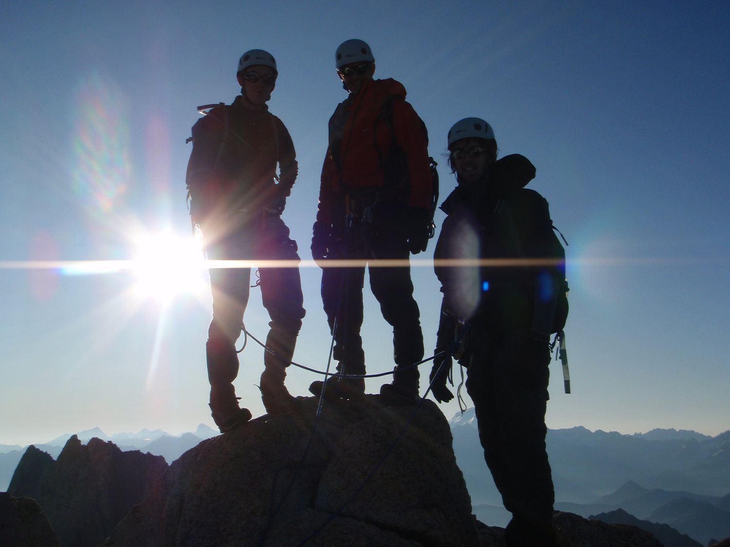  On the summit of the Aiguille du Tour 