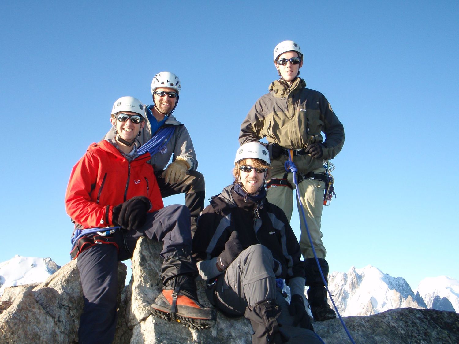  On the summit of the Aiguille du Tour 