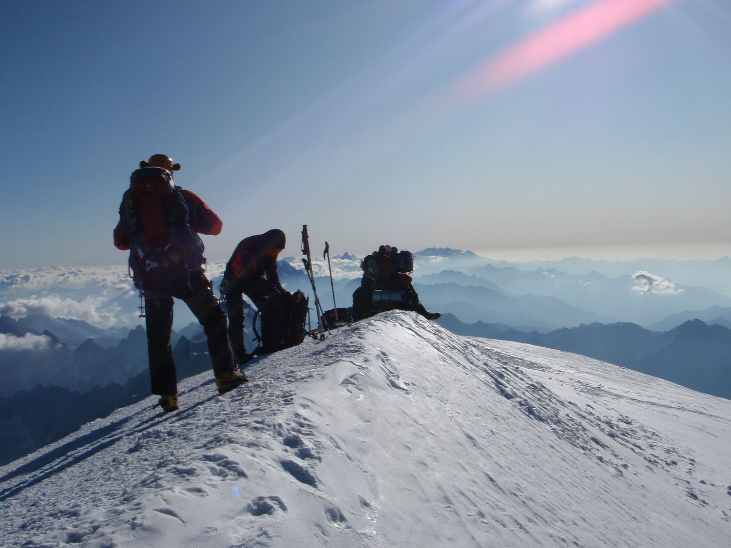  On the summit of Mont Blanc 
