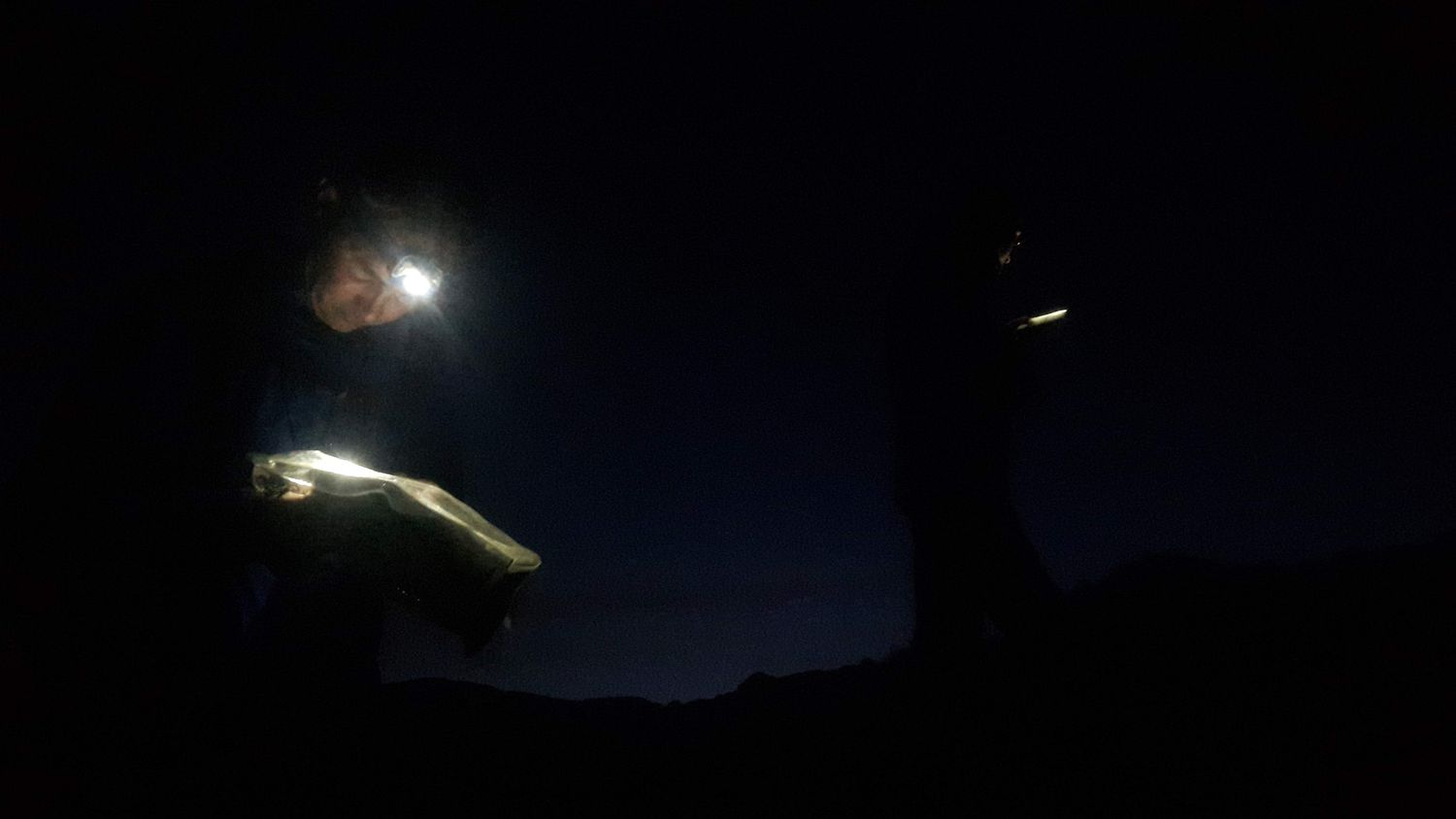  Night navigation on a Mountain Leader assessment course - Chris Ensoll Mountain Guide 