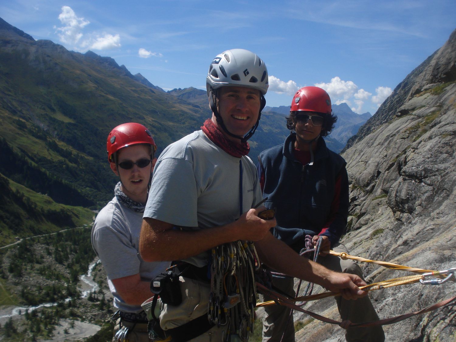  Rock climbing in the Val d’Aosta, Italy 