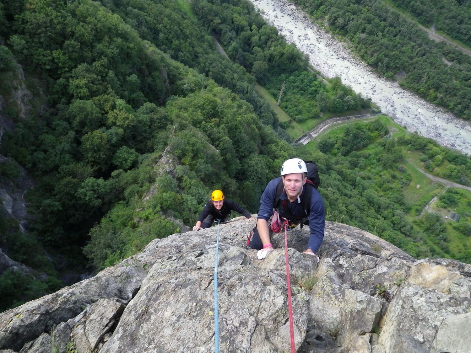  Rock climbing near Martigny, Switzerland 