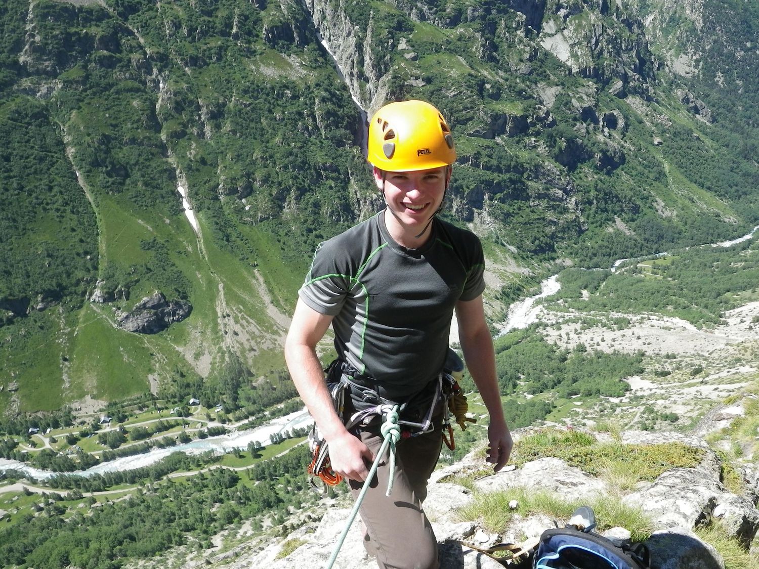  Rock climbing in the Berard valley, France 