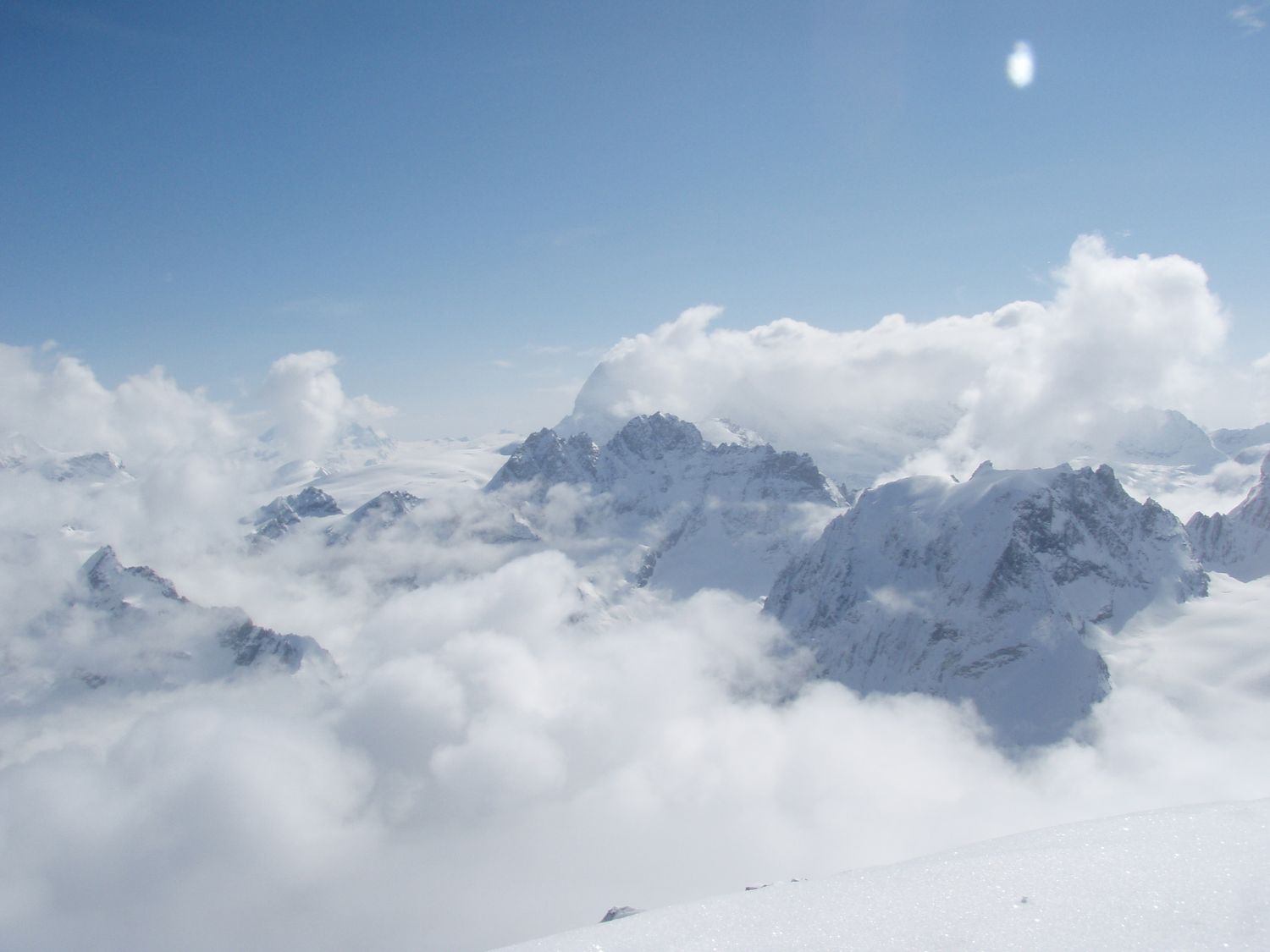  The Matterhorn in cloud, from the Pigne d’Arolla 