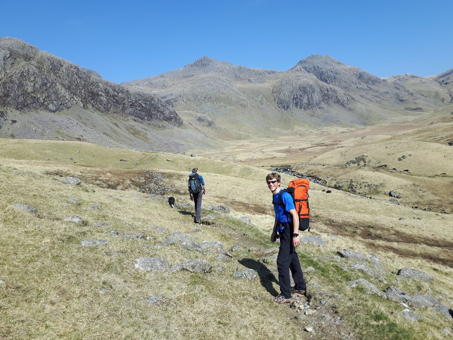  Classic Lakeland Mountains: Upper Eskdale with Esk Pike behind - Chris Ensoll Mountain Guide 