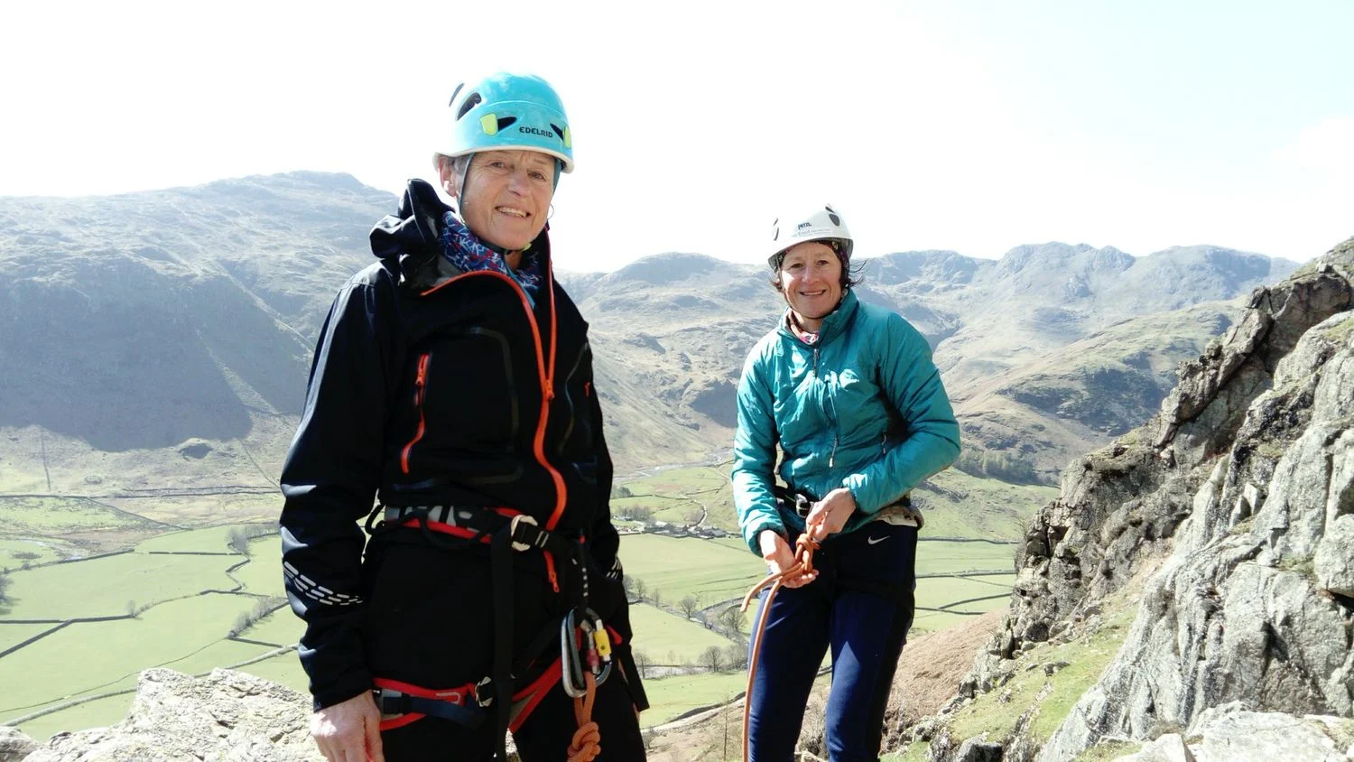 Clients preparing in the Lake District for their Alpine trip - Chris Ensoll Mountain Guide