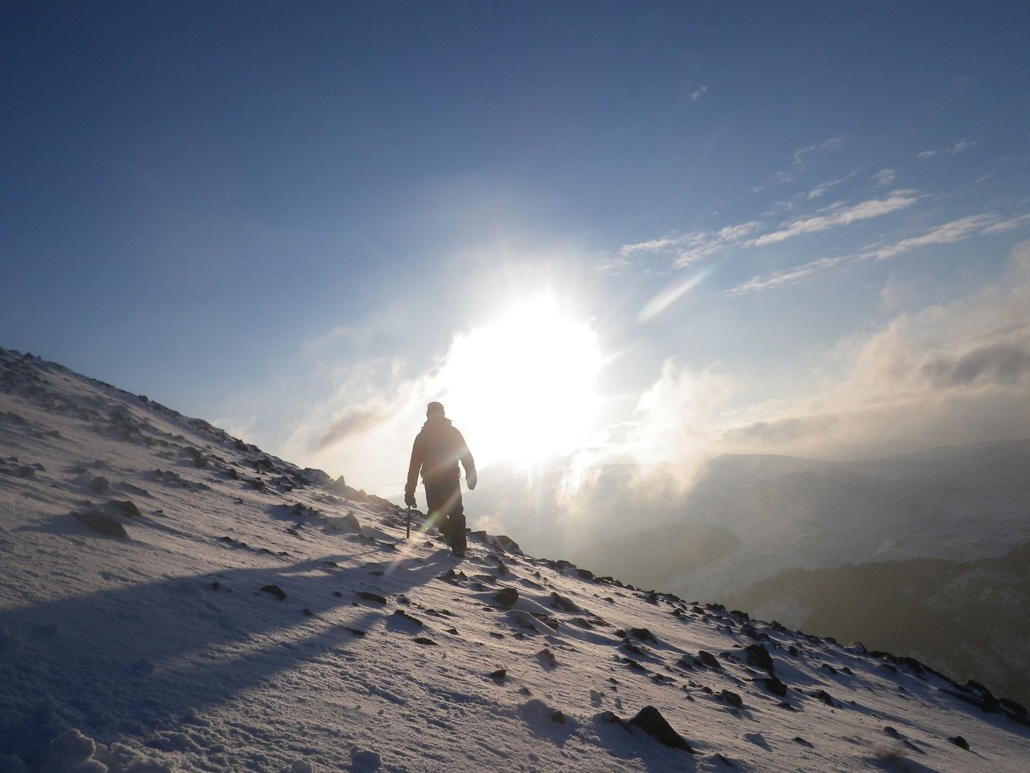  Walking in the Lake District mountains in winter - Chris Ensoll Mountain Guide 