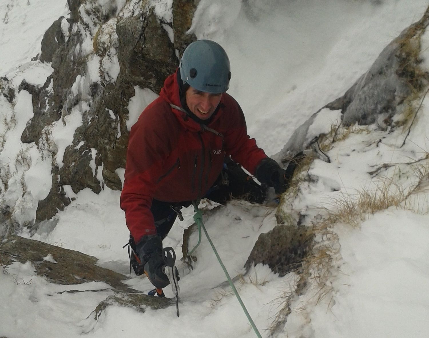  Climbing in the Lake District mountains in winter - Chris Ensoll Mountain Guide 