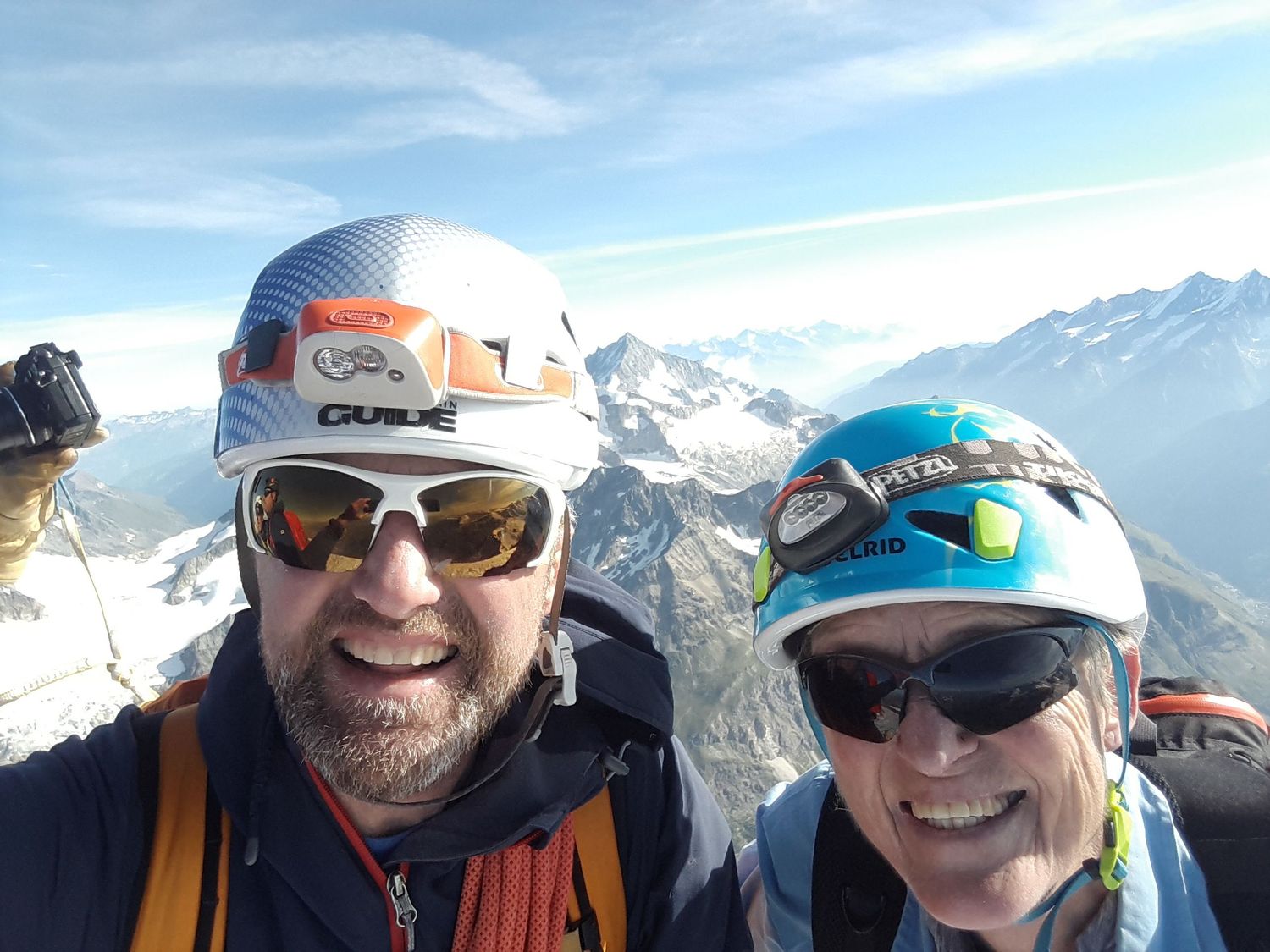  On the summit of the Matterhorn 
