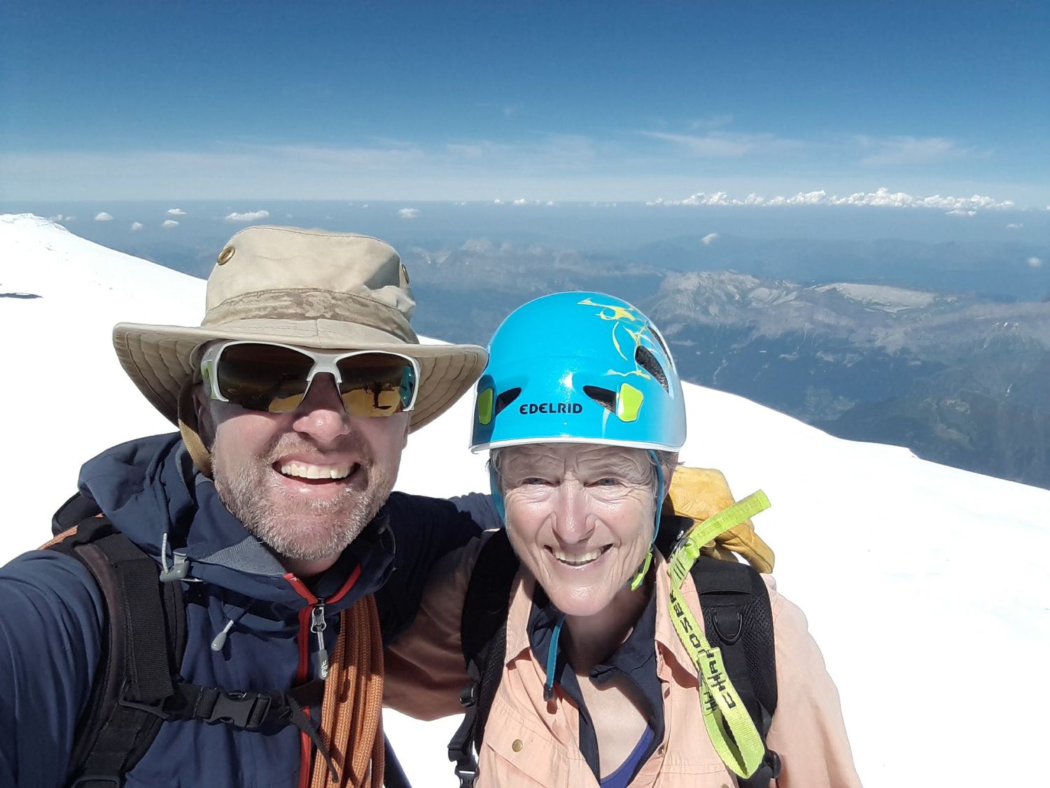  On the summit of Mont Blanc 
