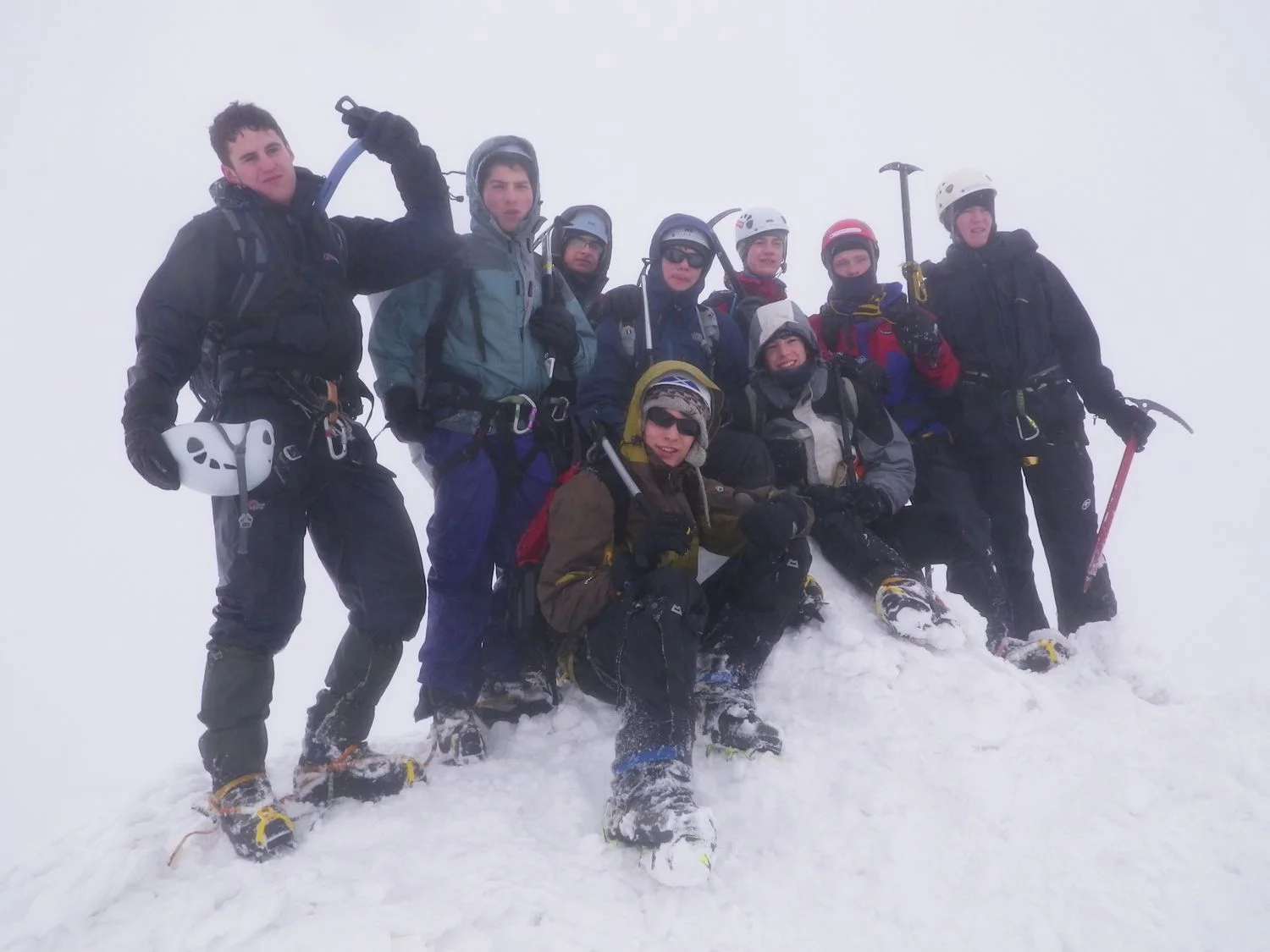 On the summit of Stob Coire nan Lochan