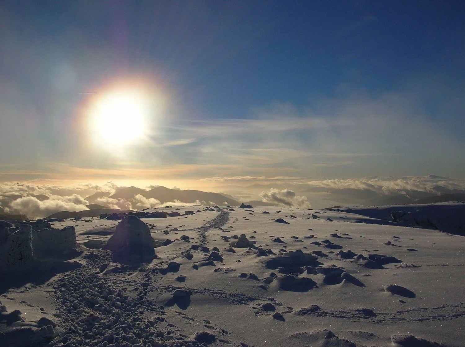 On the summit plateau of Ben Nevis
